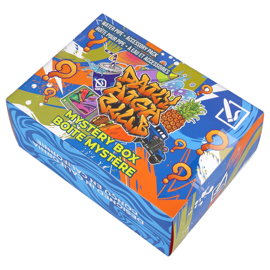 Front view of the DHC - Elite Mystery Box - High Seas - Blue Punch, displaying a colorful box with graphic text details.