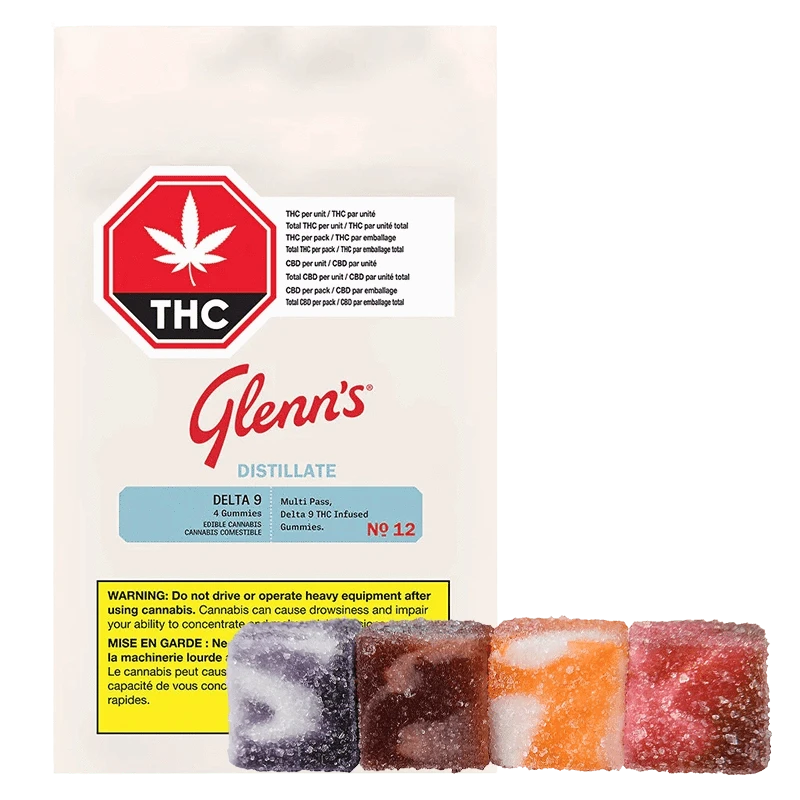 Glenn's 4 Pack Glenn's Multi Flavour THC Gummies Hybrid 4-Pack Gummies