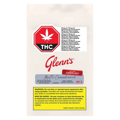 Glenn's 6 Pack Glenn's Lights Out Gummies Hybrid 6 Pack Online Gummies