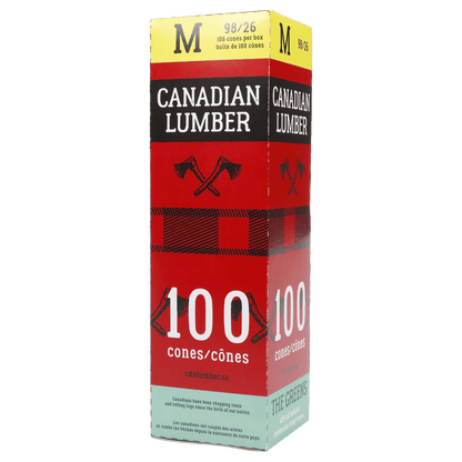 Canadian Lumber Each Canadian Lumber Hemp Mini Tower of Cones - 98/26 - Medium Papers & Cones