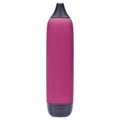 Centered, close-up front view of the Pulsar 510 DL 5.0 Thermo Series Vape - Fairy Fire showing its magenta body, black mouthpiece and ridged black base.