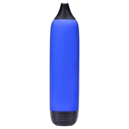Straight-on view of the blue Pulsar 510 DL 5.0 Thermo Series Vape - Royal Wizard showing its rounded body, black mouthpiece and ribbed black base.
