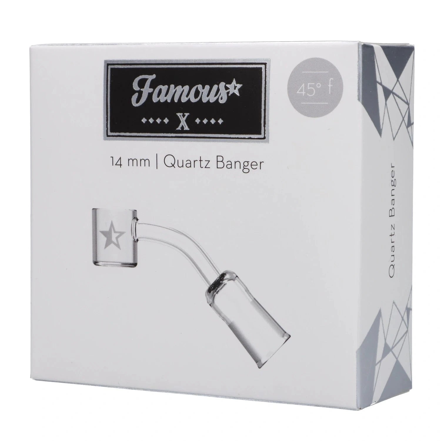 Famous X Each Famous X 14mm 45 degree Female Clear Quartz Banger Replacement Parts