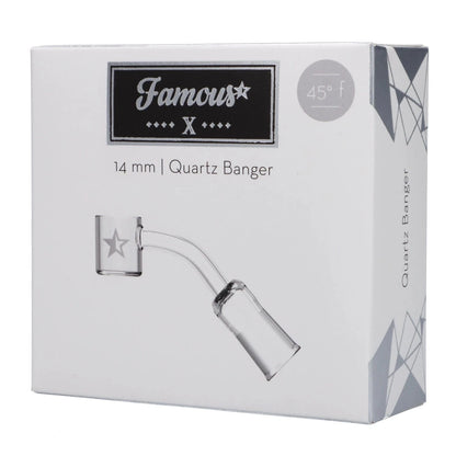 Famous X Each Famous X 14mm 45 degree Female Clear Quartz Banger Replacement Parts