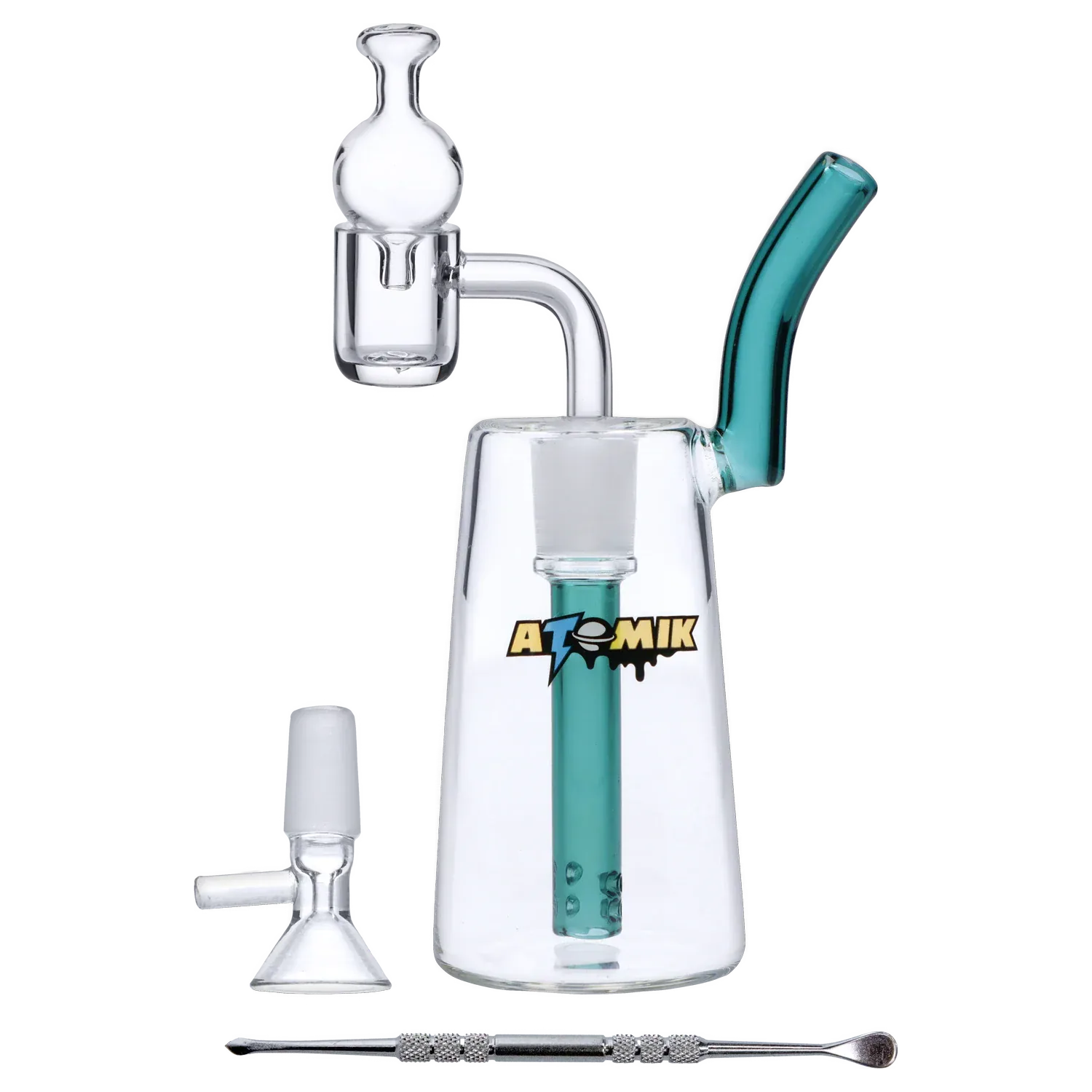 Atomik Each Atomik Milky Way 6" Dab Rig - Glass Water Pipe Dab Rigs