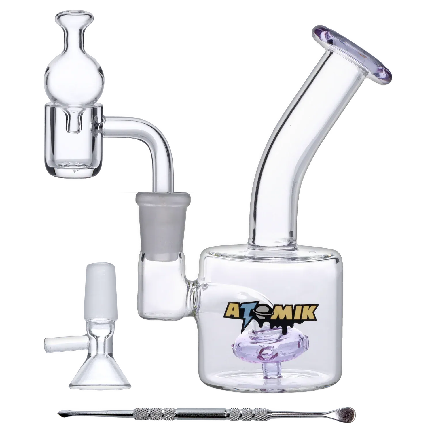 Atomik Little Dipper Dab Rig, Portable Wax & Oil Pipe: Lowest