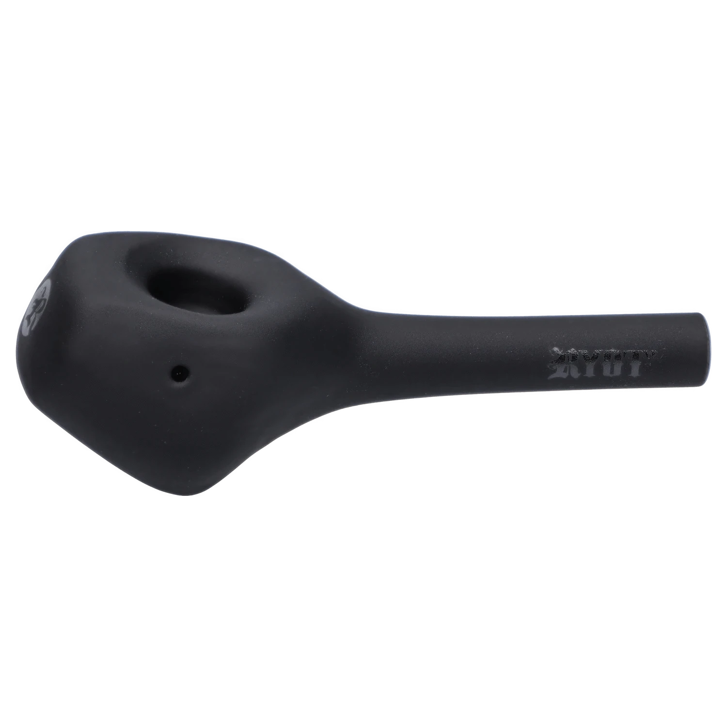 A close-up of the RYOT - Stand Up Spoon, showing its metallic bowl and smooth, curved form against a plain white background.