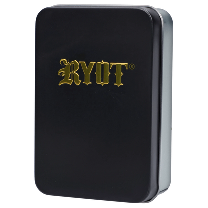 Front view of the RYOT - Verb 510 Battery in black and gold, showing its sleek, rectangular design.