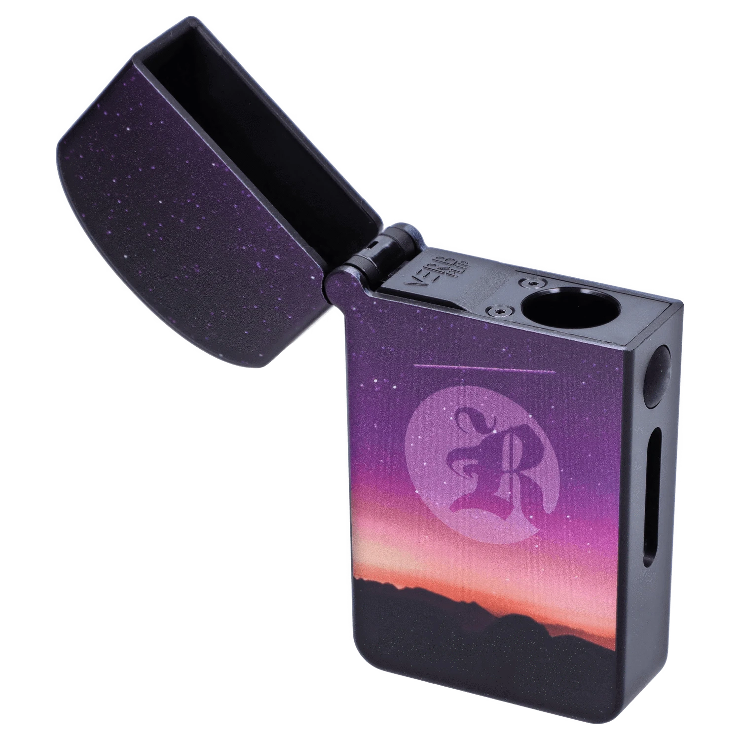 Front view of the RYOT - Verb 510 Battery - Night Sky, showcasing its sleek, rectangular design with a dark, starry pattern.