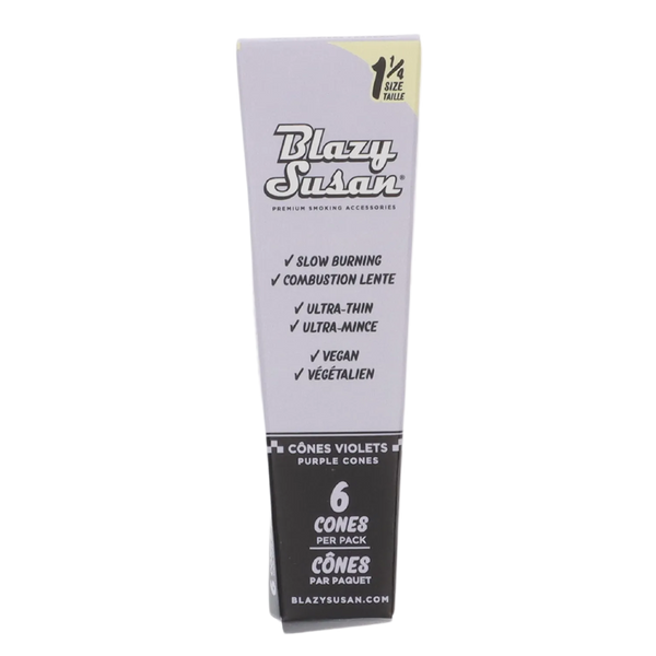 Blazy Susan Each Purp 1 1/4 Cones Display Box - 6 cones x 21 packs Accessories