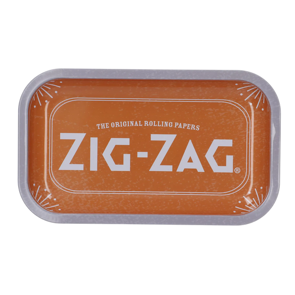 Zig Zag Each ZigZag Metal Rolling Tray-Medium-Since 1879-Orange Accessories
