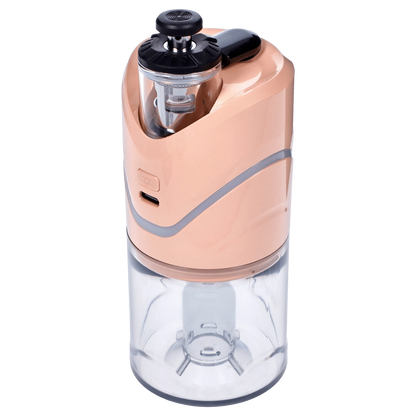 Front view of the Yocan iCan Kit – Peach, showcasing its clear design and compact size against a plain white background.