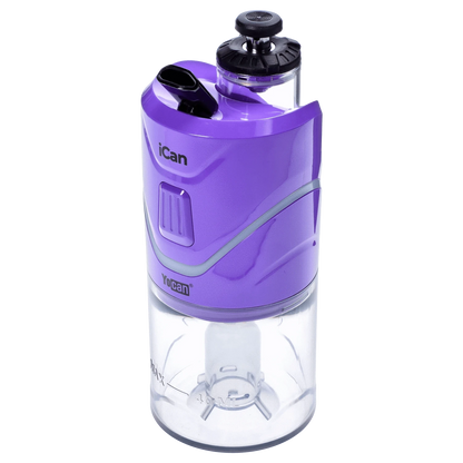 Front view of the purple Yocan iCan Kit, showcasing its compact size and simple, rounded design.