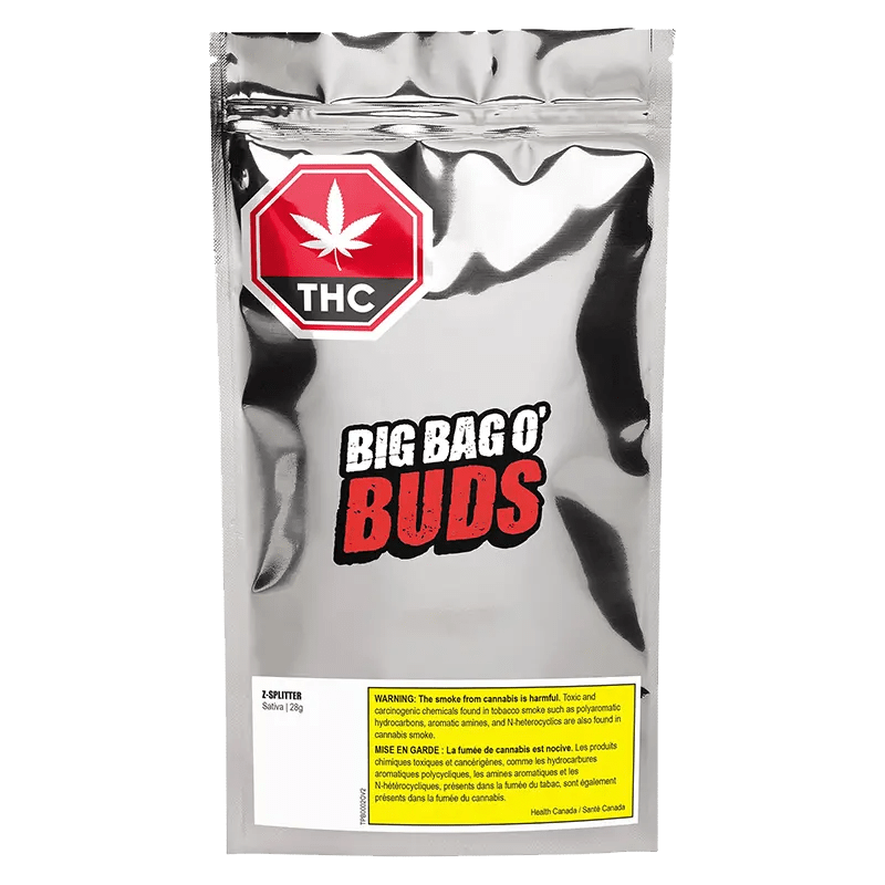 Big Bag O' Buds Z-Splitter 28g Dried Flower | Canna Cabana: Lowest Big Bag O' Buds Z-Splitter 28g Dried Flower | Canna Cabana: Lowest