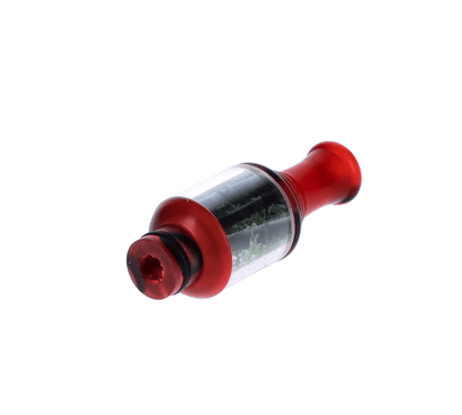 A close-up, angled view of the Drip Tip Acrylic Lantern, showcasing its clear, lantern-shaped design.