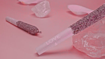 Rose Quartz Pink Diamond Coated Infused PR 3 x 0.5 g