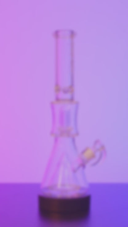 Hue Tower Water Pipe Clear - 17.75"