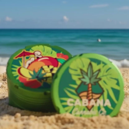 Cabana Cannabis Co. 3-Stage Grinder Parasol Green