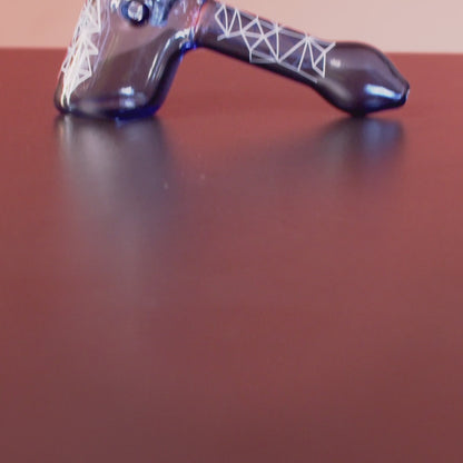 Famous Design Space Hammer Pipe-Blue-5 in.