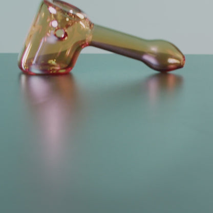 Famous Design - Lava Fumed Hammer Pipe - Orange - 5in.