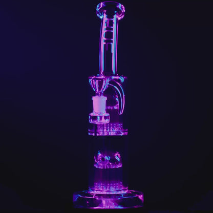 Hue Jellyfish Water Pipe Clear - 13"