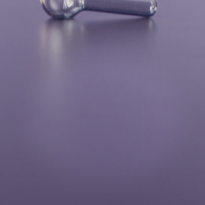 Famous Design Chrome Fumed Spoon Pipe - Grey - 3in.