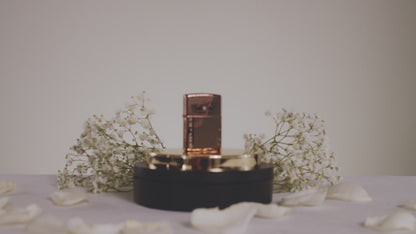 Queen of Bud Rose Quartz Vertical Flame Zippo