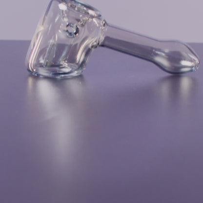 Famous Design Chrome Fumed Hammer Pipe - Grey - 5 in.