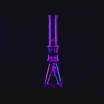 Hue Pyramid Water Pipe Clear - 16.25"