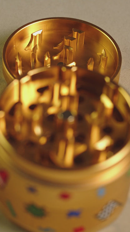 Wido Sour Diesel 4pc Grinder - Yellow Gold - 55mm