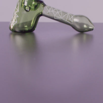 Famous Design Space Hammer Pipe-Green-5 in.