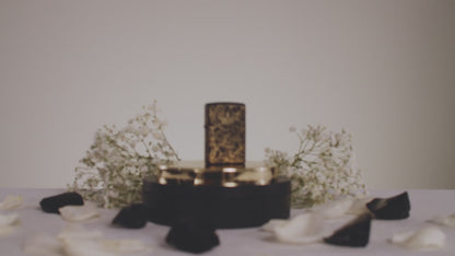Queen of Bud Zippo Black Obsidian Dark Rose