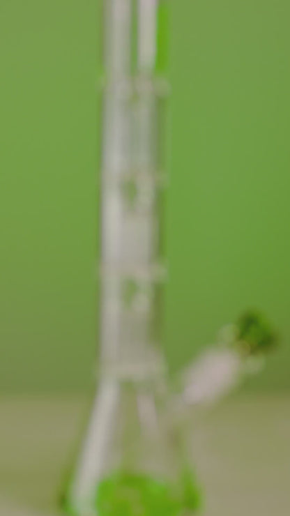 Glasscity Beaker Ice Bong with Double Tree Perc-Black