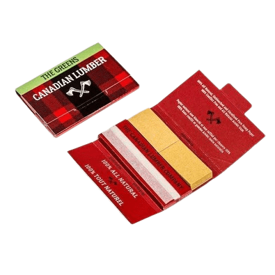 Canadian Lumber The Greens w/ Filter Tips Rolling Papers (1.25")