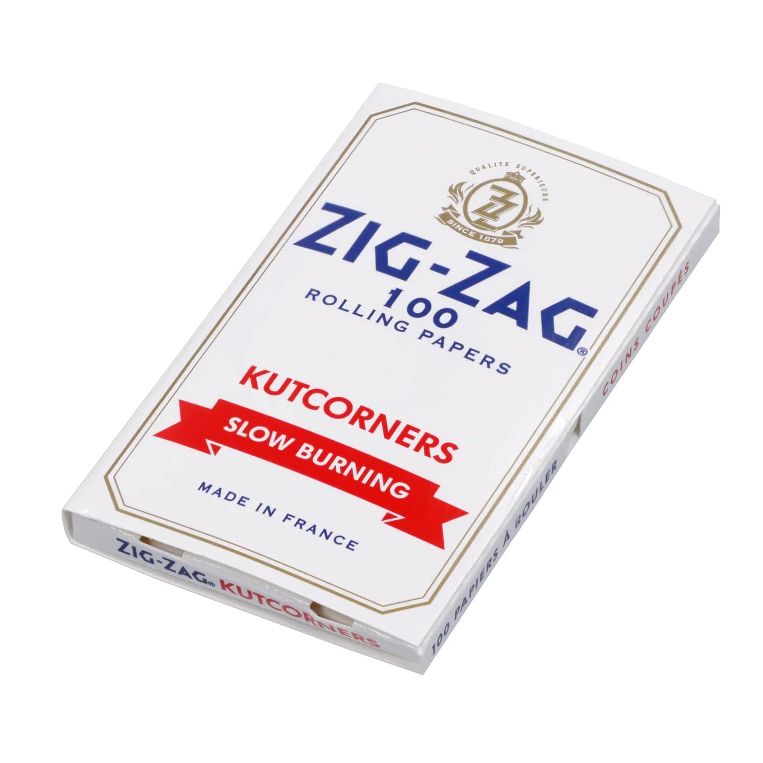 Zig Zag Each Zig Zag Kut Corners Slow Burn - White Rolling Papers