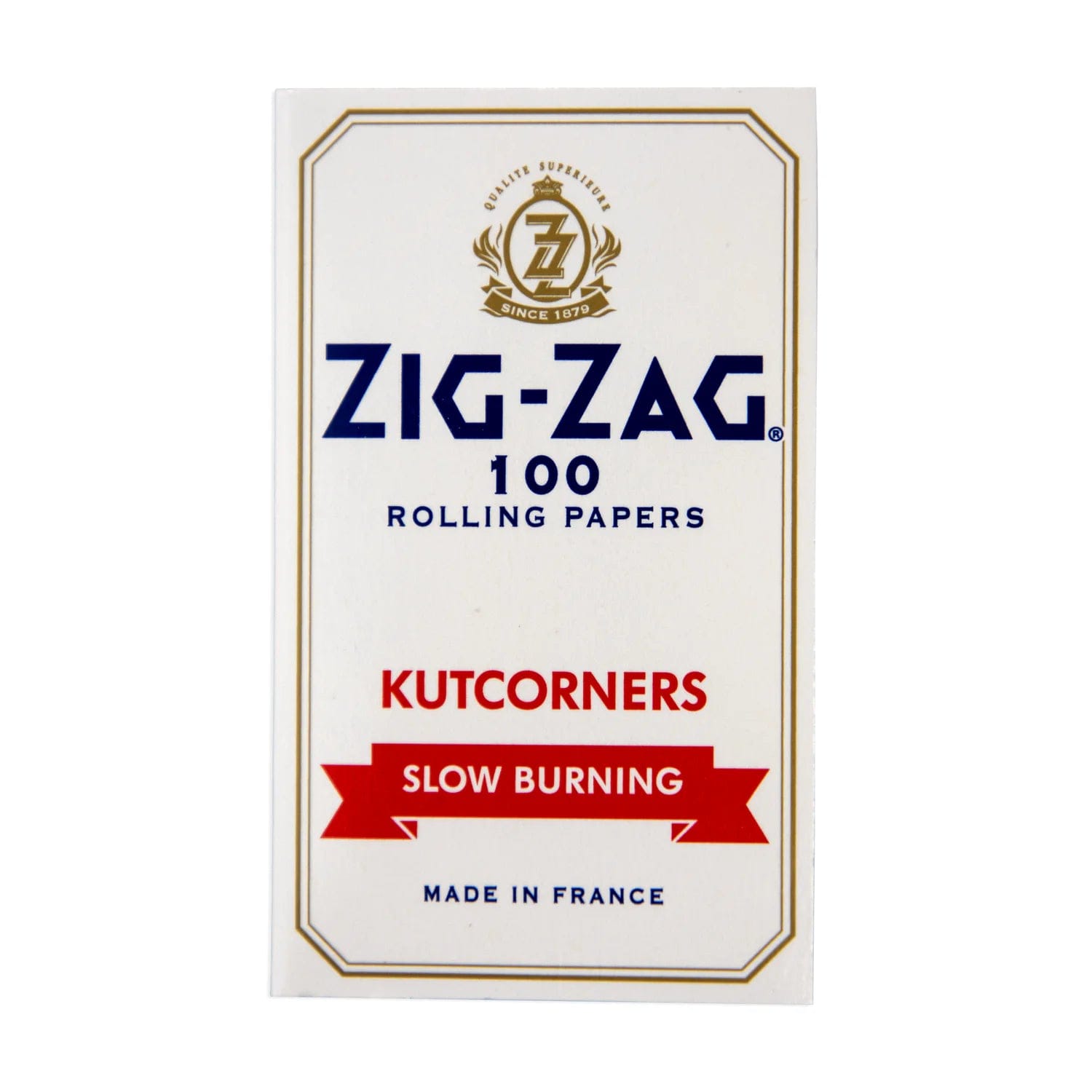 Zig Zag Each Zig Zag Kut Corners Slow Burn - White Rolling Papers