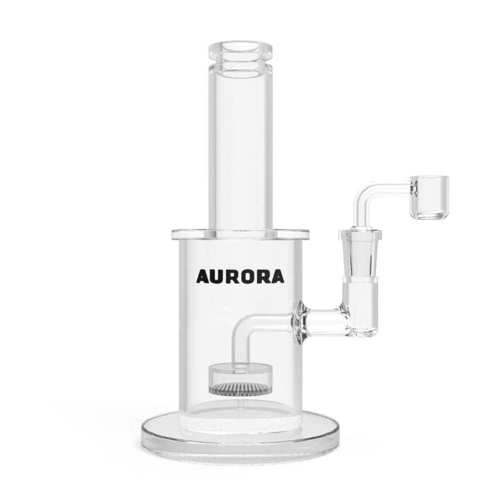 Aurora Each Aurora Straight Tube Water Pipe - Clear (8") Water Pipe