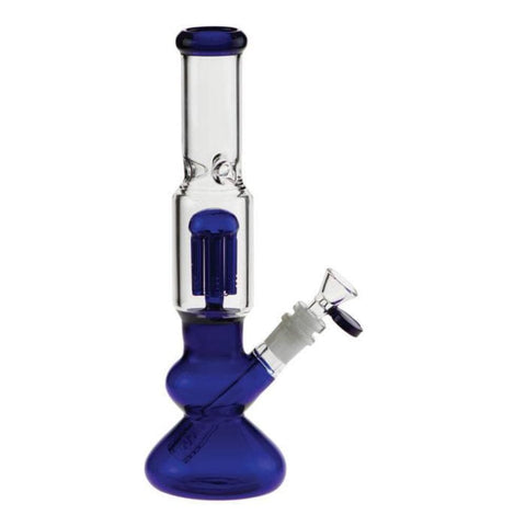 Bell Bottom Perc Water Pipe - Blue