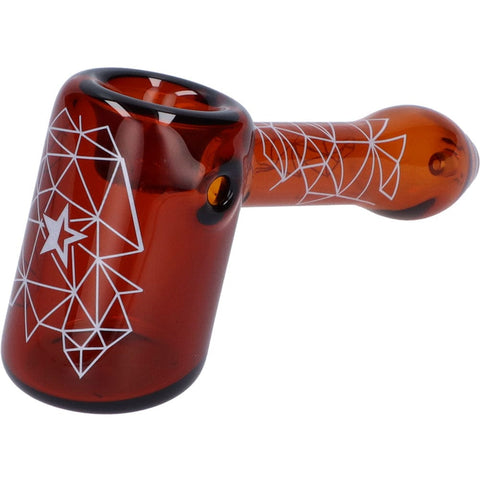 Famous X 5" Space Hammer - Amber Hammer Pipe