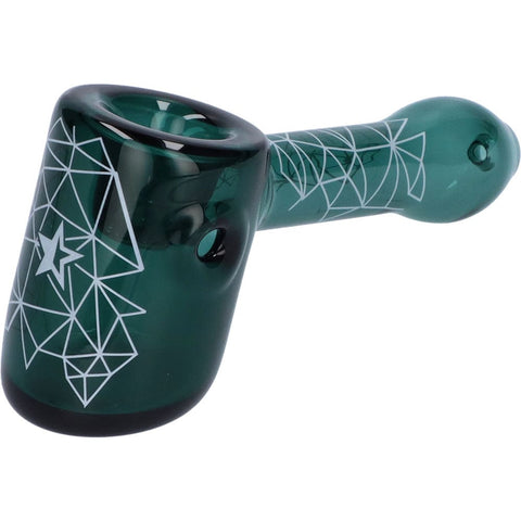 Famous X 5" Space Hammer - Teal Hammer Pipe