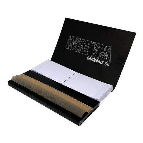 META Cannabis Co. Unbleached Rolling Papers 1 1/4 w/ Crutches