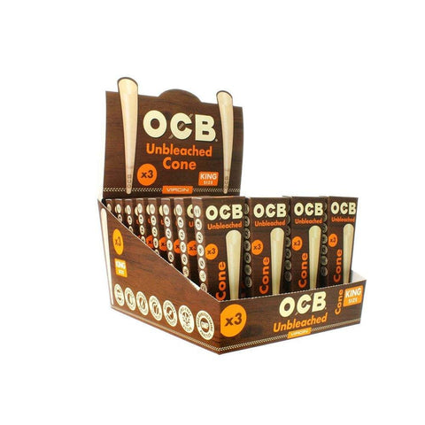OCB Unbleached Cones 1 1/4 (6pk)