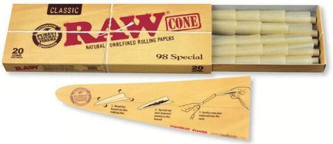 RAW Classic Single Wide Double Window Rolling Papers — Canna Cabana