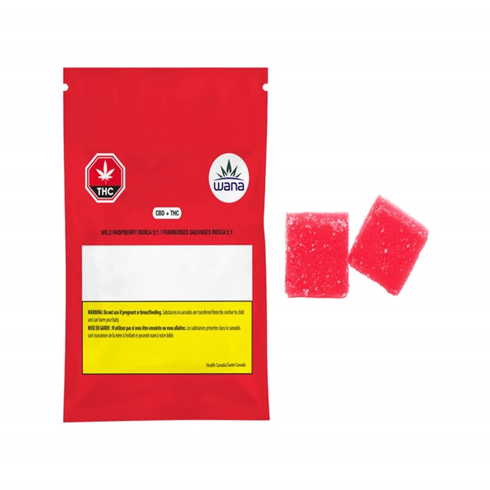 Wild Raspberry 5:1 CBD/THC 2 x 4.5 g Gummies