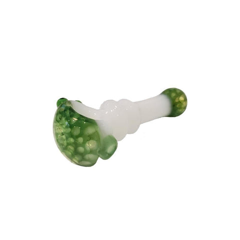 Wonderland Glass Pipe - White/Green
